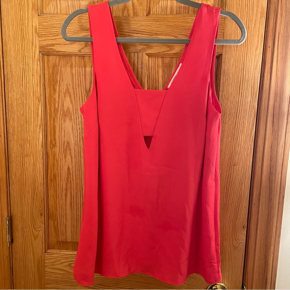 Coral BCBG Long Tank with Cutout